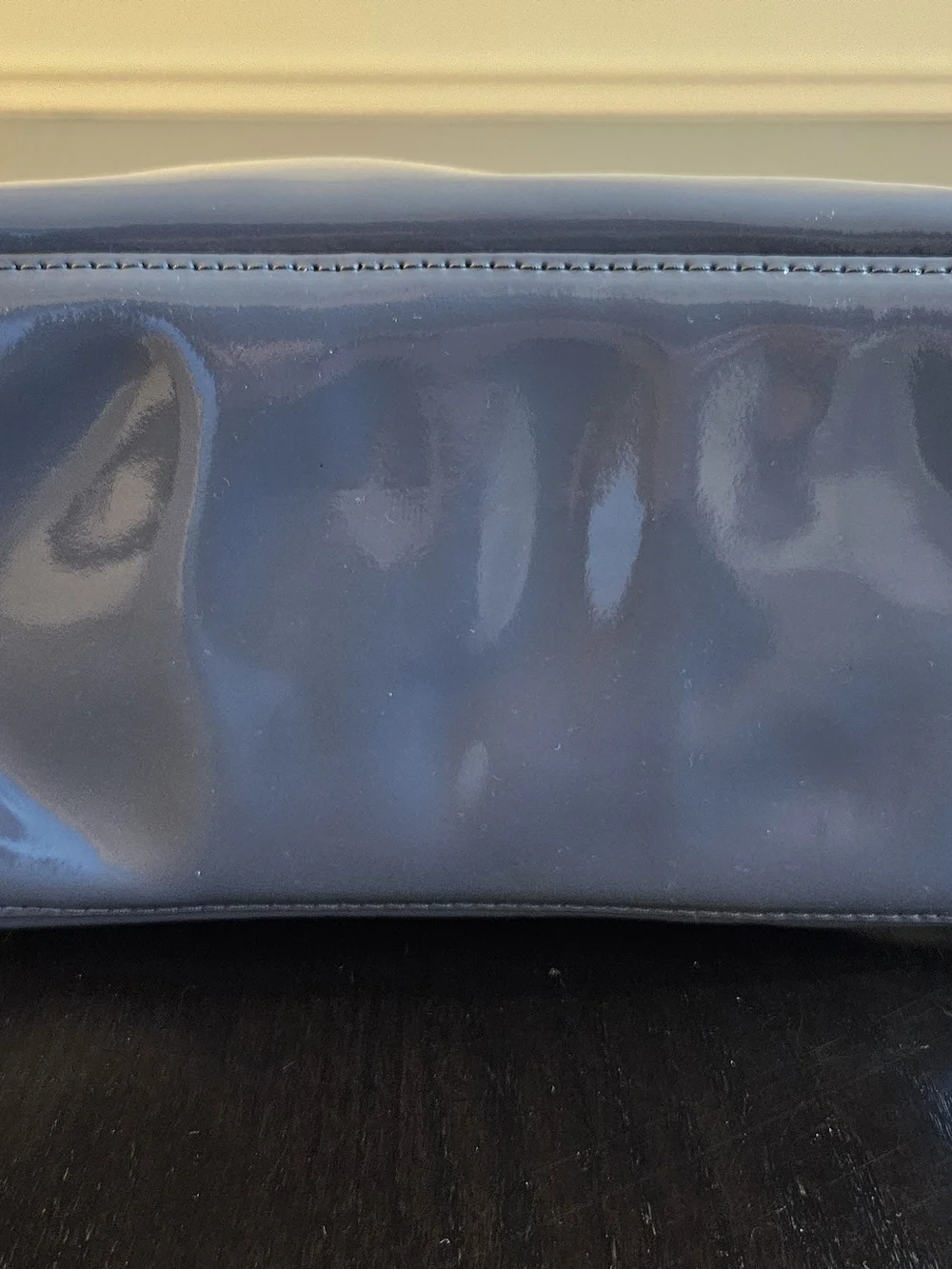 Michael Kors Blue Patent Dome Satchel